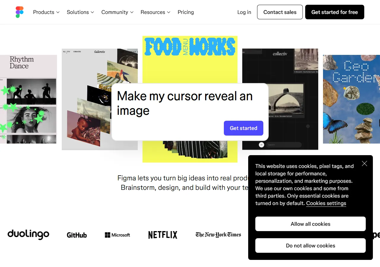 figma.com homepage — SaaS Landing Page — Marketing psychology audit scoring 58/100