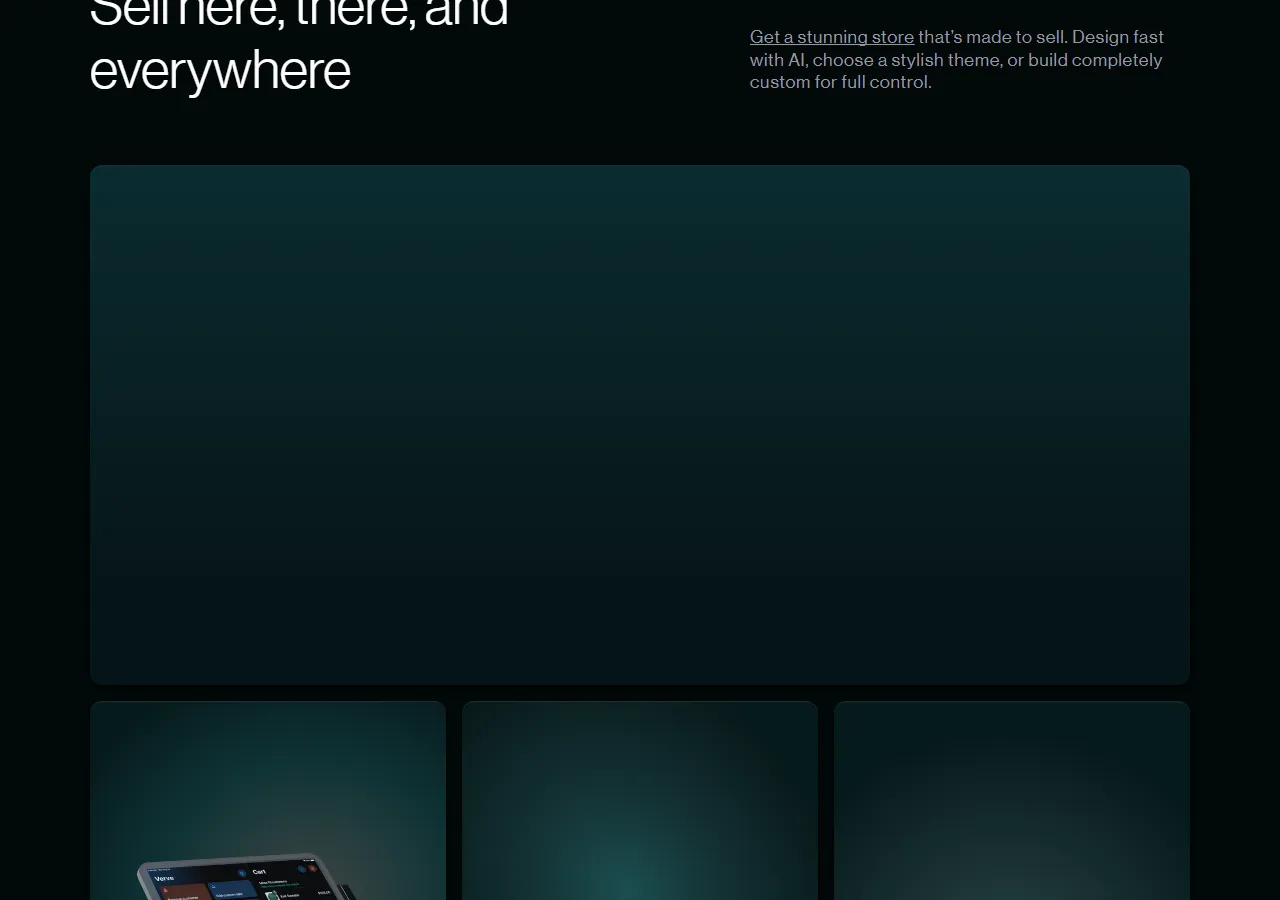 shopify.com page section 4 — marketing psychology audit screenshot