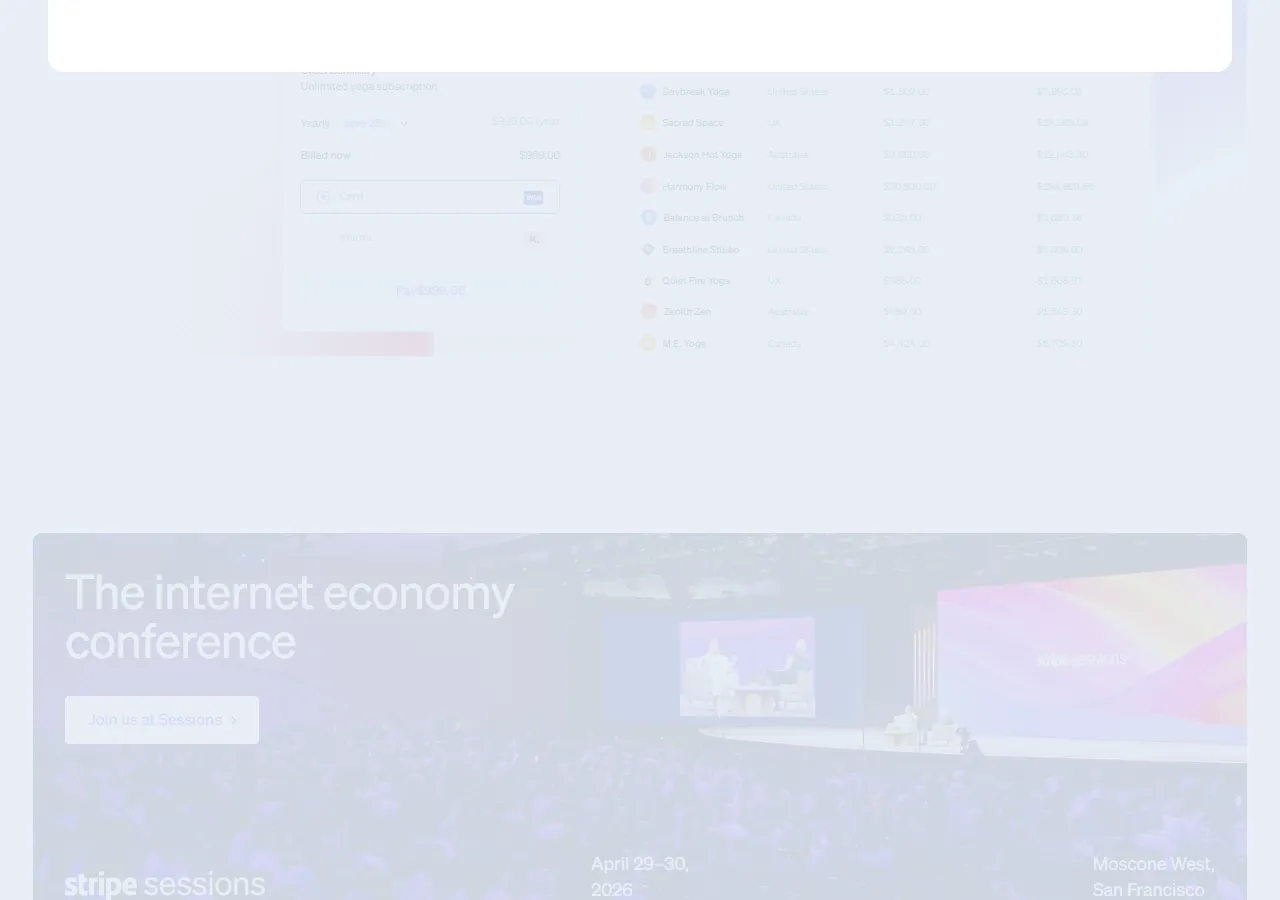 stripe.com page section 4 — marketing psychology audit screenshot