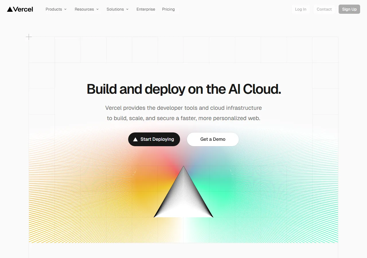 vercel.com homepage — Homepage (Corporate/Brand) — Marketing psychology audit scoring 52/100