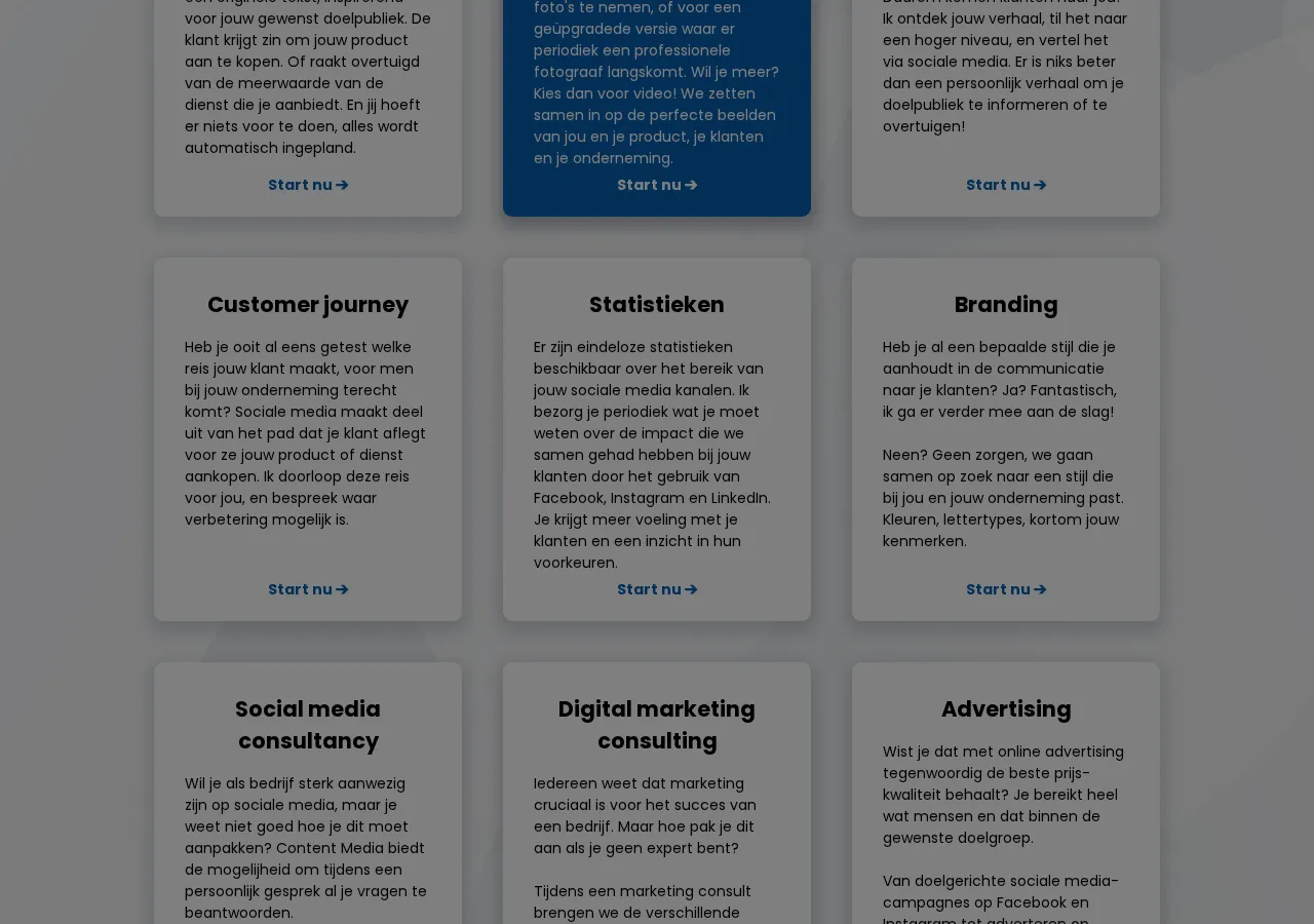 contentmedia.social page section 5 — marketing psychology audit screenshot