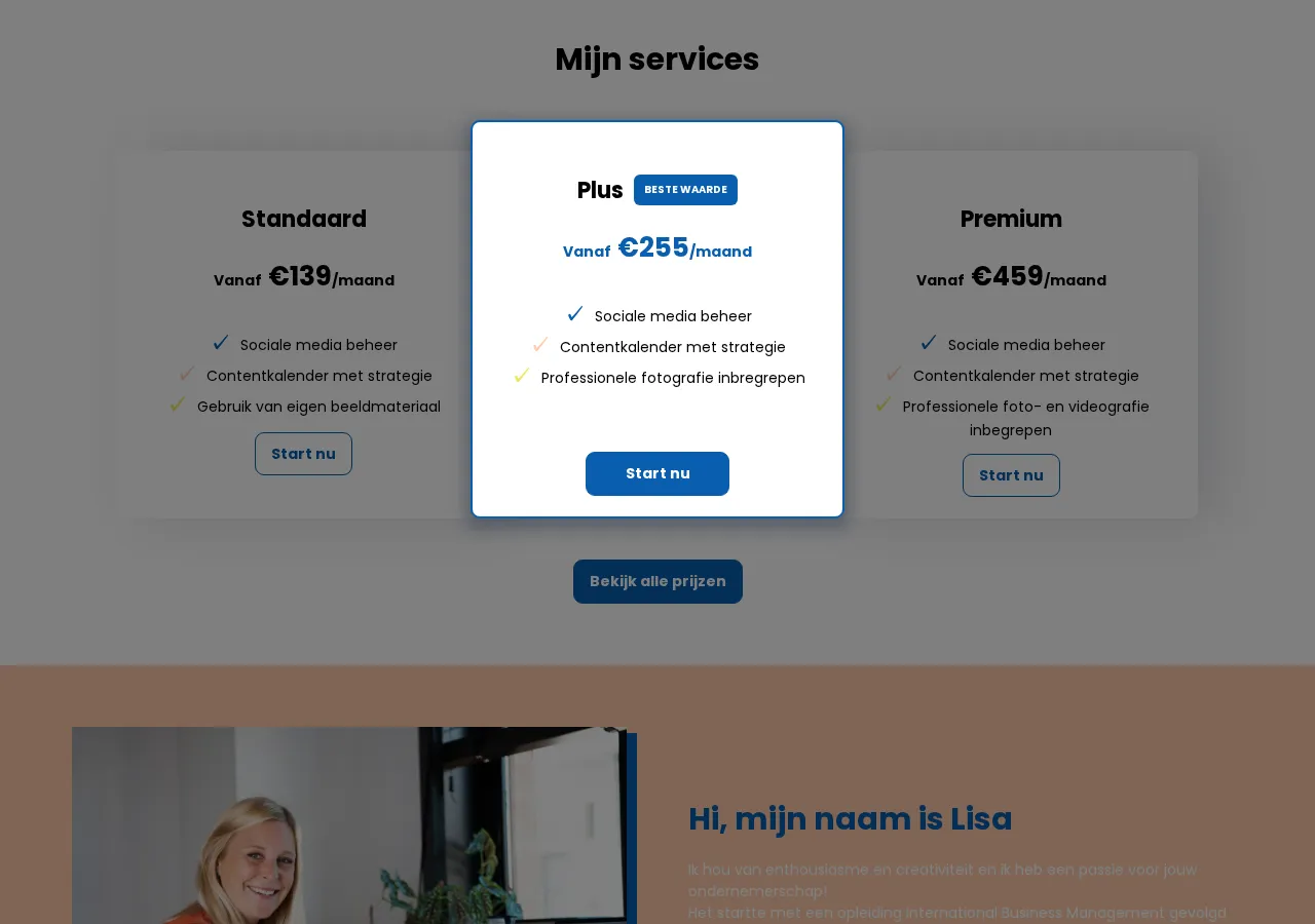 contentmedia.social page section 2 — marketing psychology audit screenshot