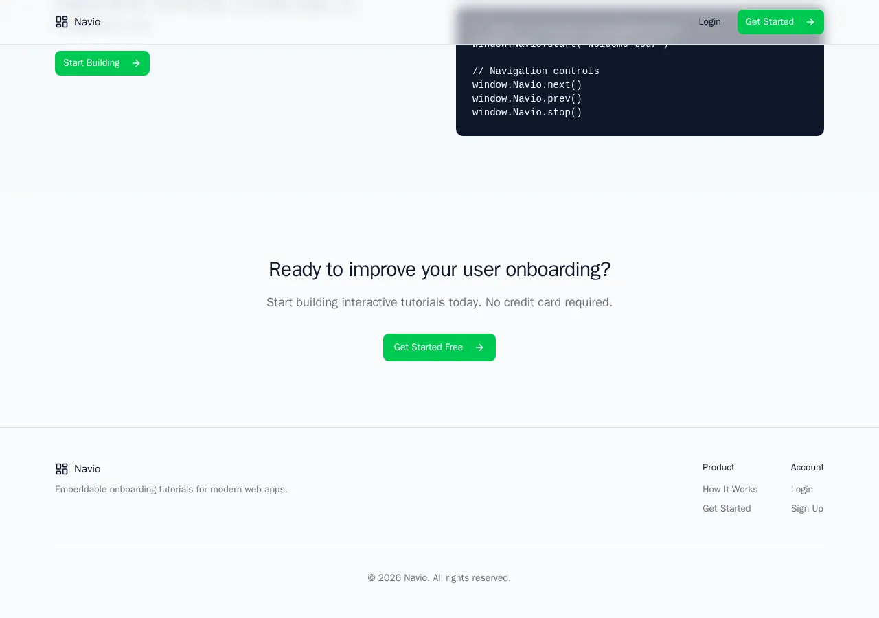 yournavio.com page section 4 — marketing psychology audit screenshot