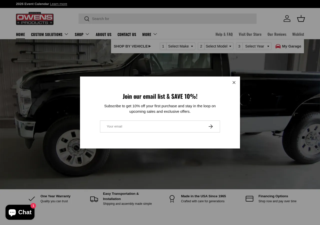 owens-pro.com page section 1 — marketing psychology audit screenshot