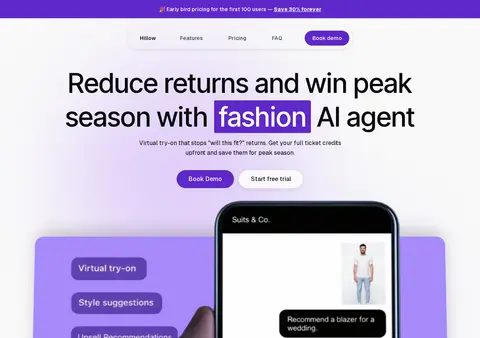 hillow.ai — SaaS Landing Page