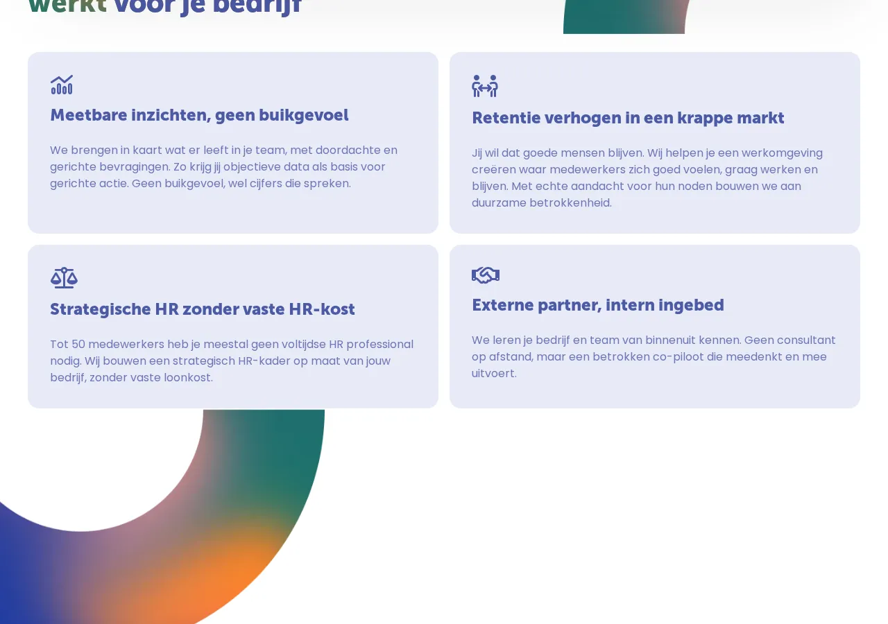 happycompanies.be page section 6 — marketing psychology audit screenshot