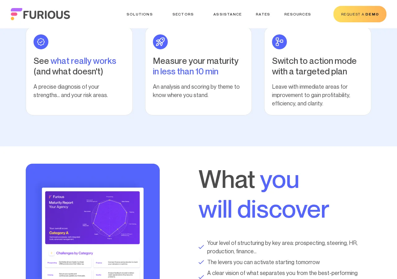 furious-squad.com page section 2 — marketing psychology audit screenshot