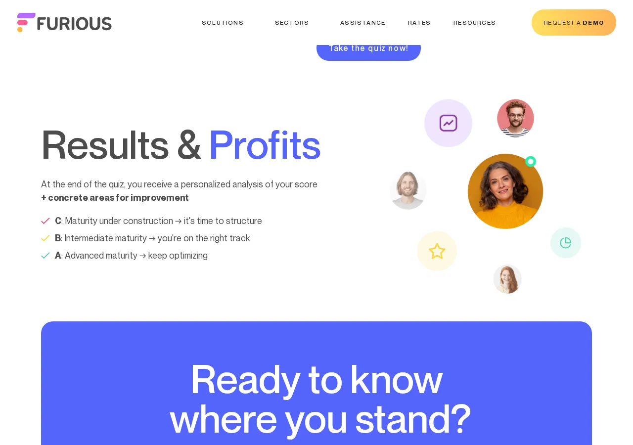 furious-squad.com page section 3 — marketing psychology audit screenshot