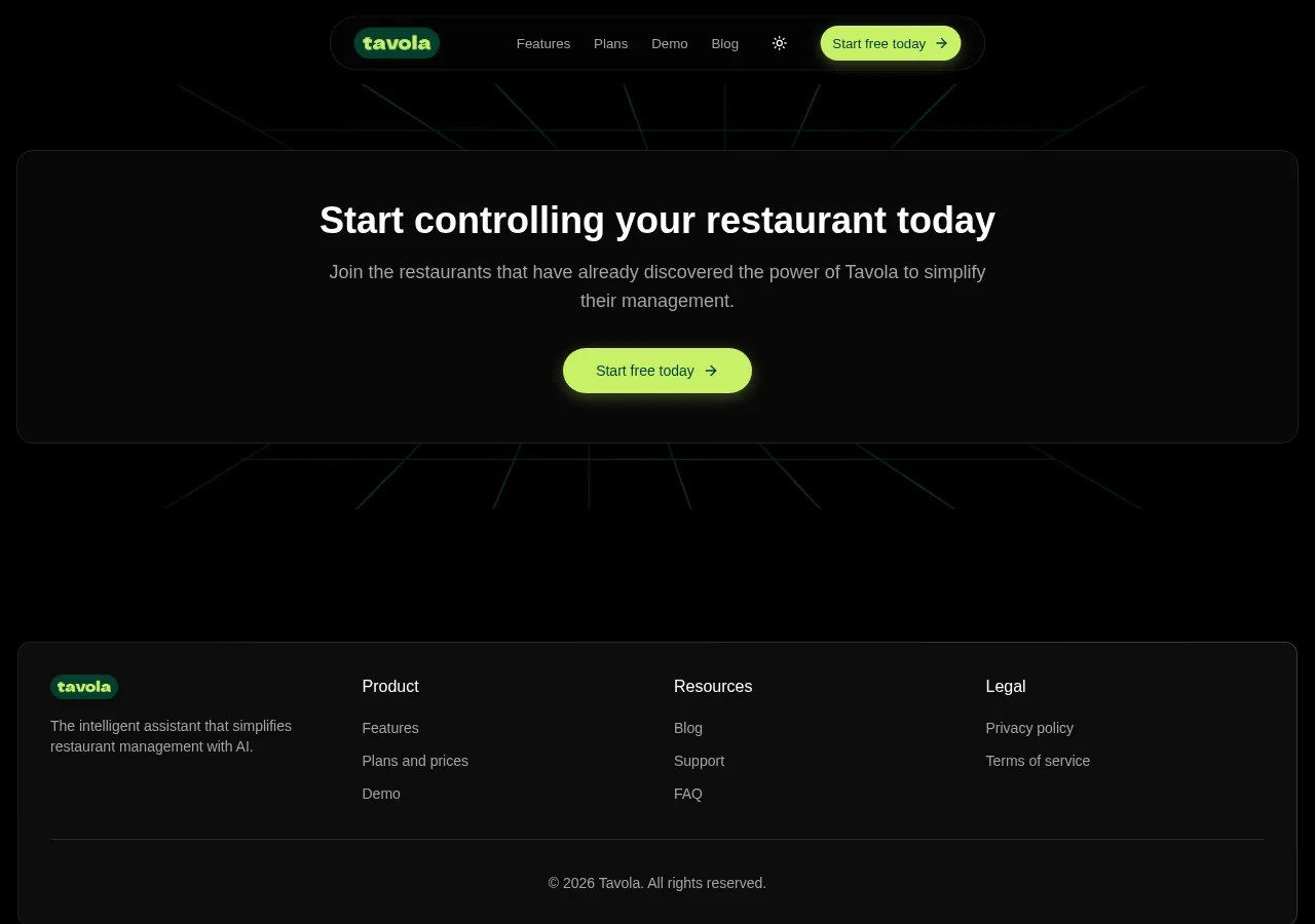 tavola.app page section 5 — marketing psychology audit screenshot