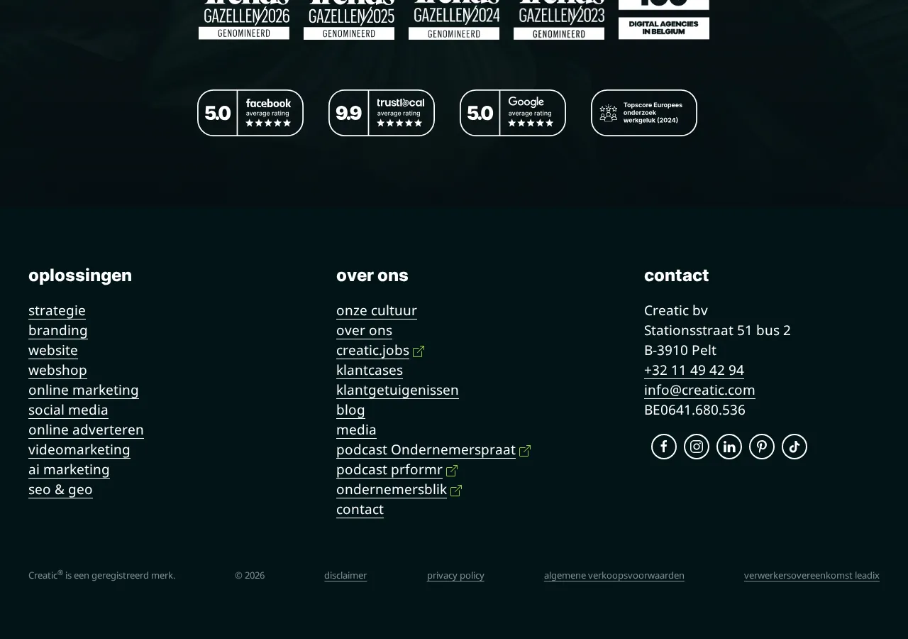 creatic.com page section 10 — marketing psychology audit screenshot