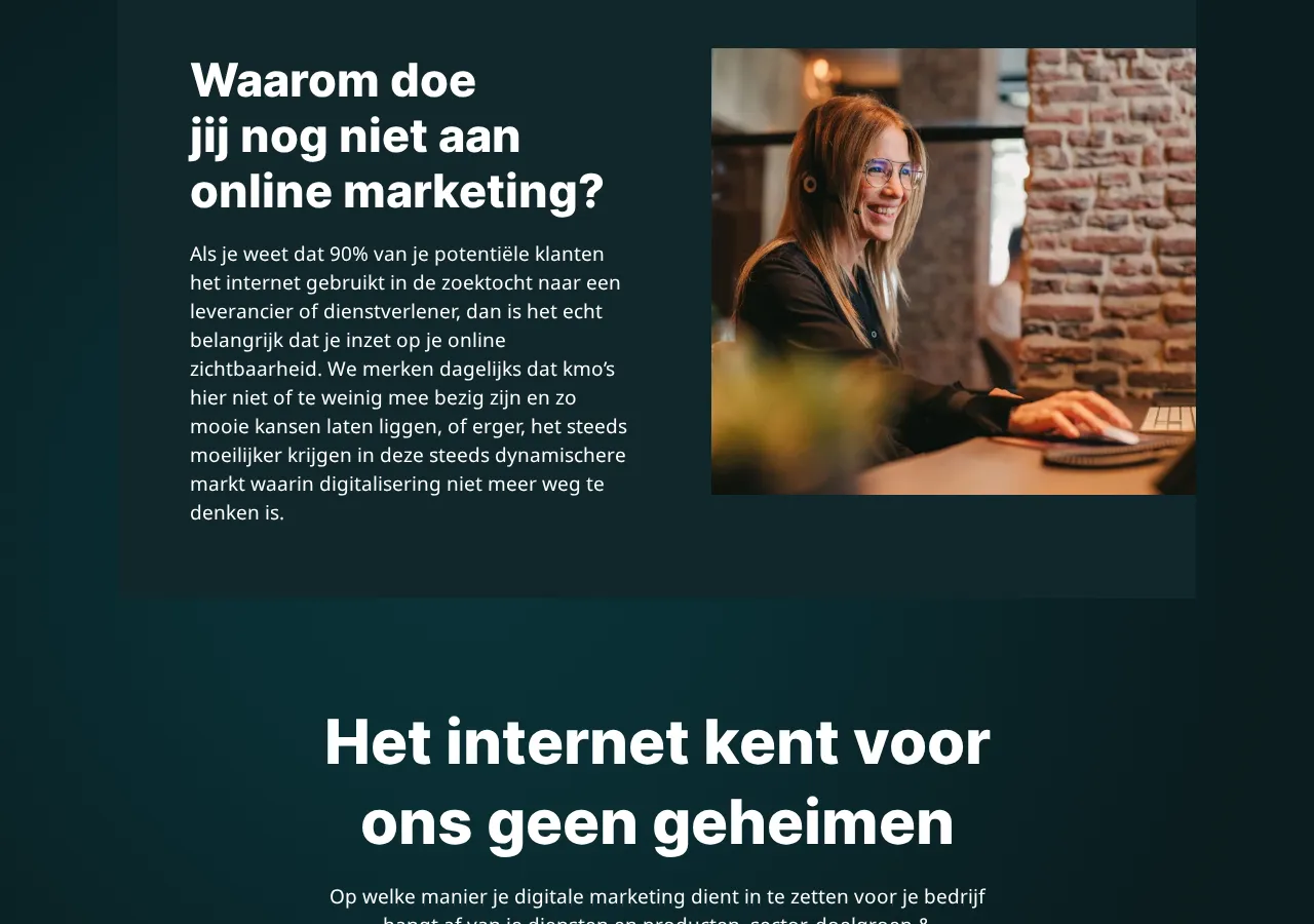 creatic.com page section 2 — marketing psychology audit screenshot