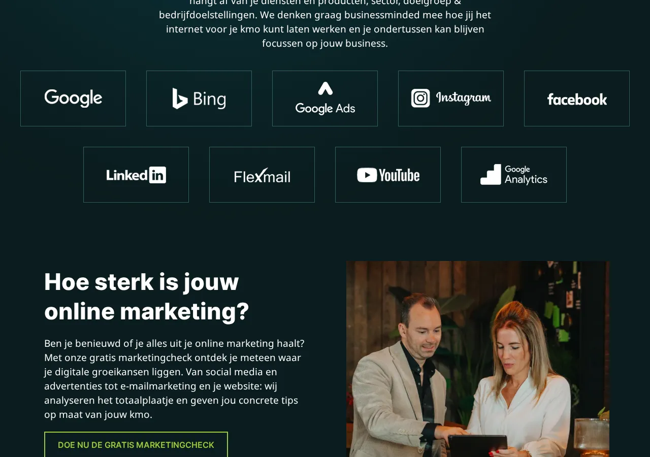 creatic.com page section 3 — marketing psychology audit screenshot