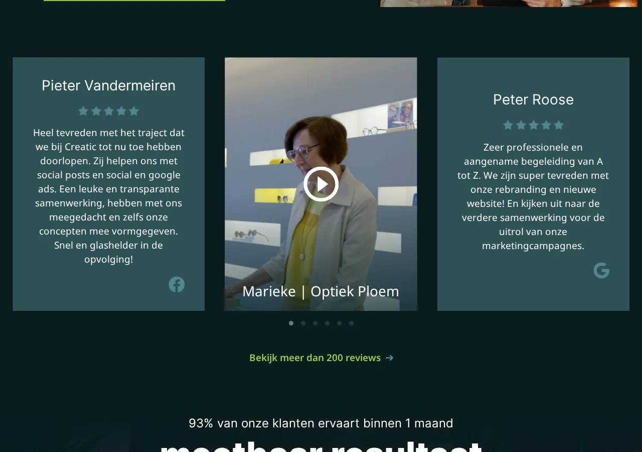 creatic.com page section 4 — marketing psychology audit screenshot