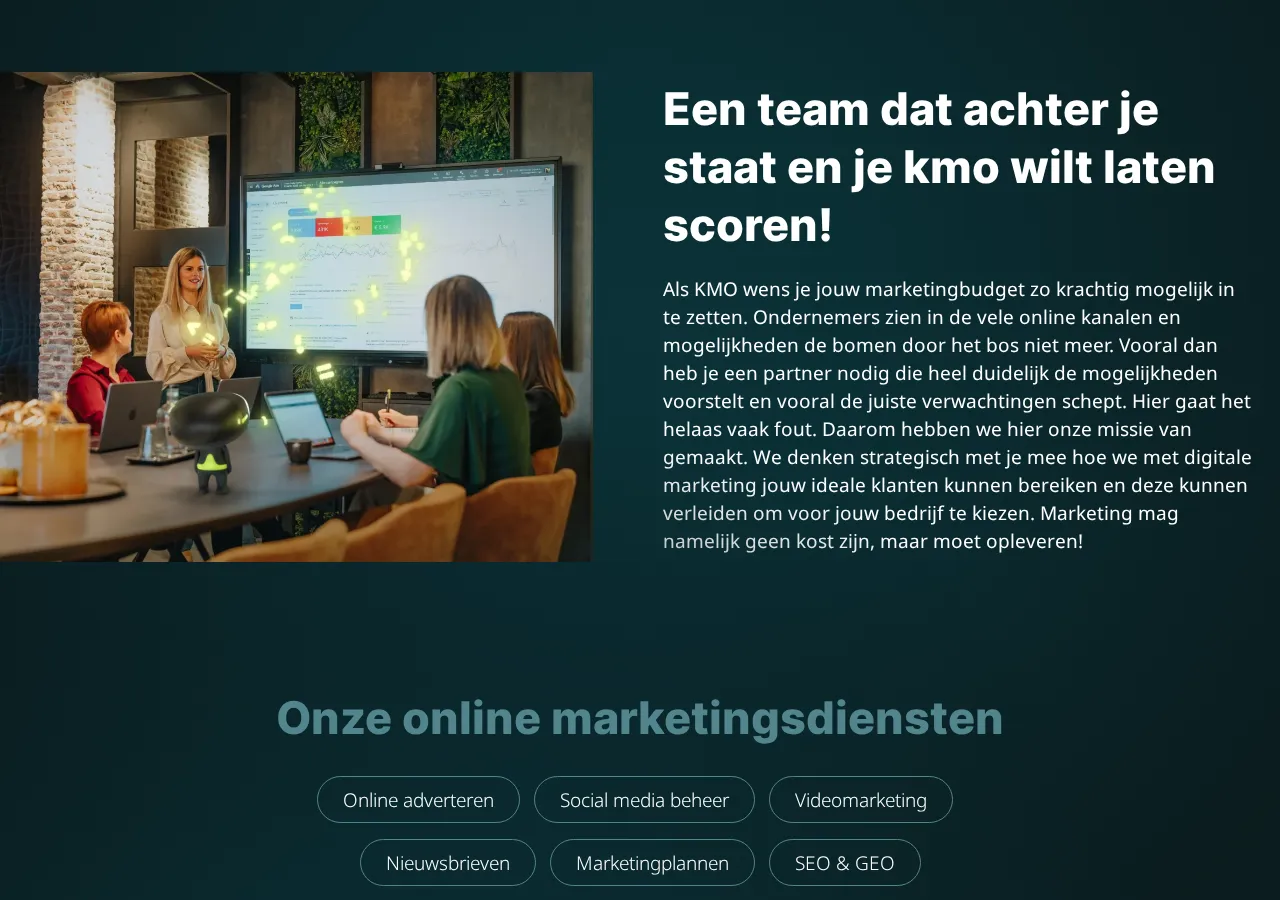 creatic.com page section 6 — marketing psychology audit screenshot