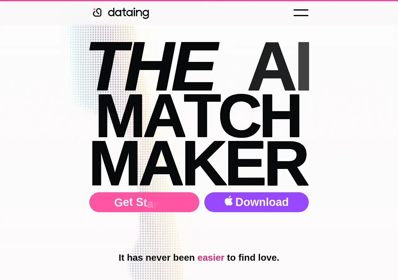 dataing.io page section 1 — marketing psychology audit screenshot