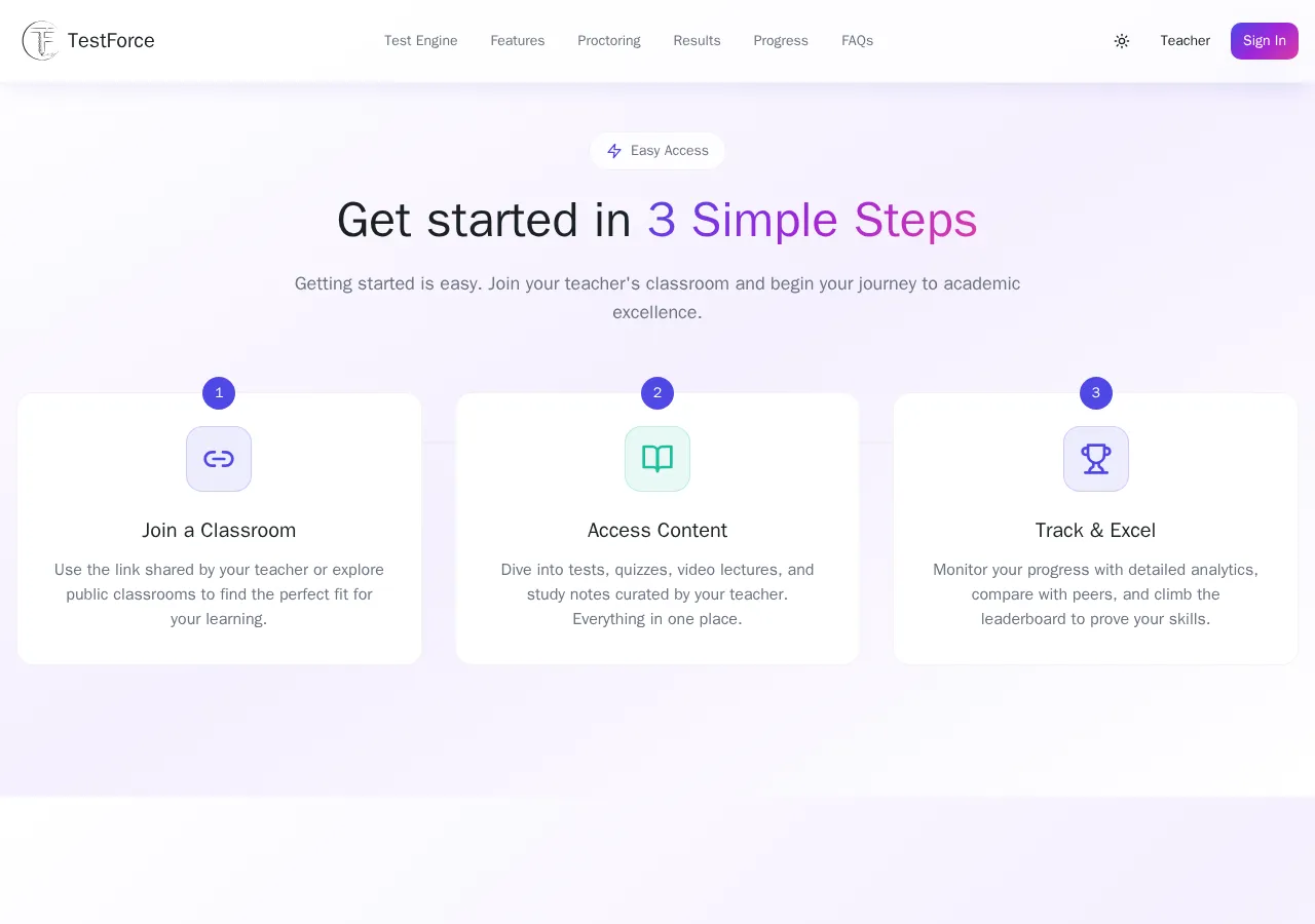 testforce.online page section 4 — marketing psychology audit screenshot