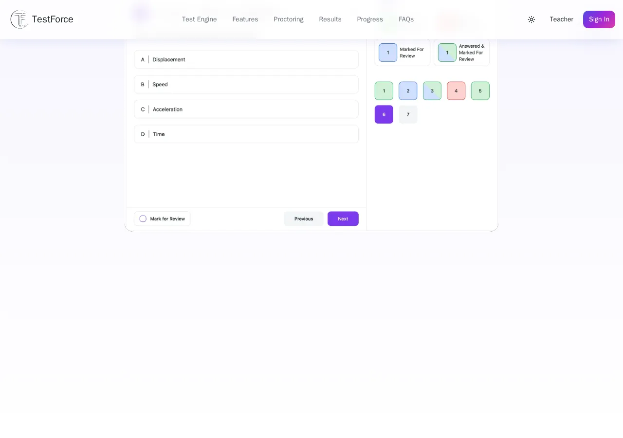 testforce.online page section 3 — marketing psychology audit screenshot