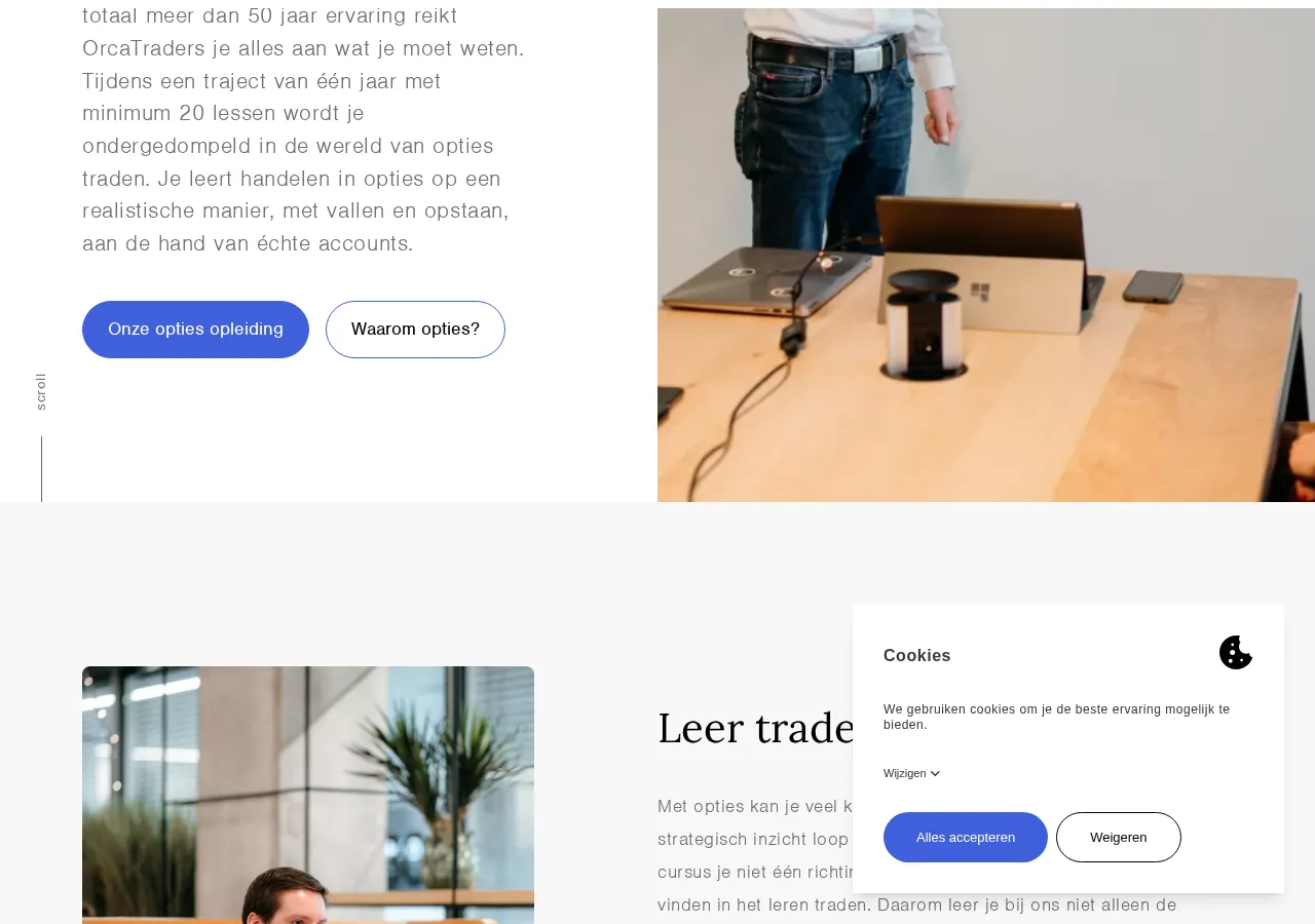 orcatraders.eu page section 2 — marketing psychology audit screenshot