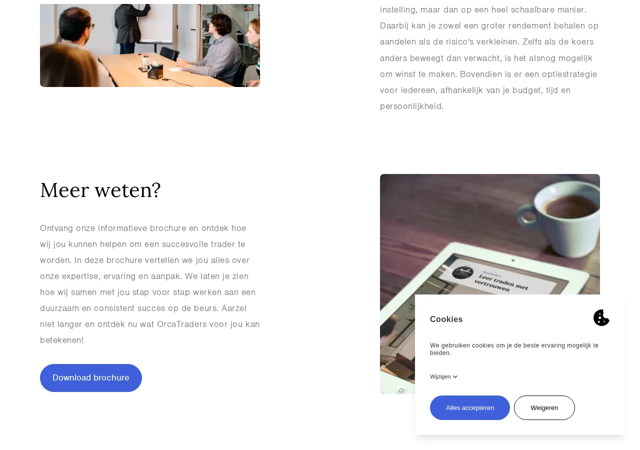 orcatraders.eu page section 4 — marketing psychology audit screenshot