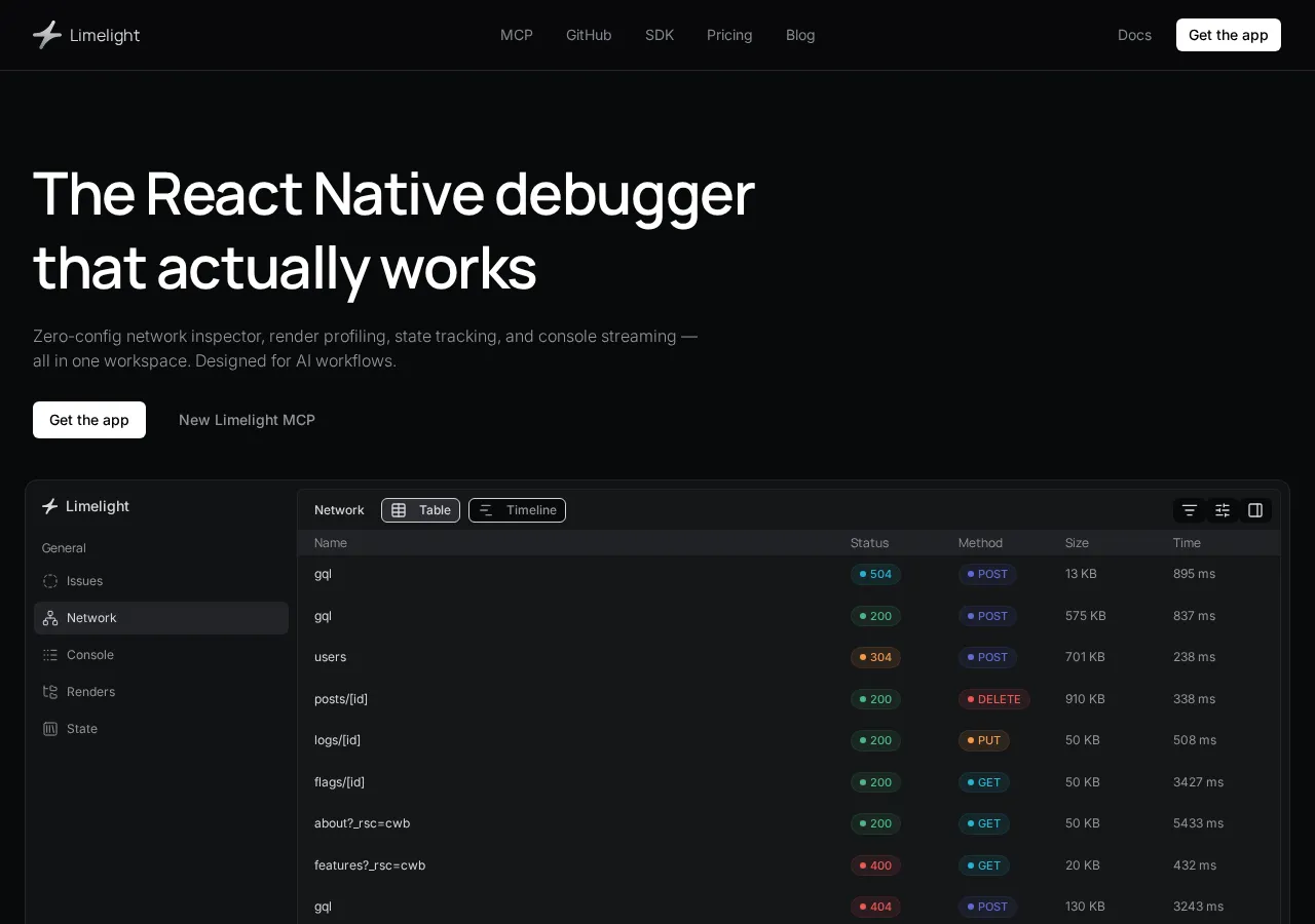 getlimelight.io page section 1 — marketing psychology audit screenshot