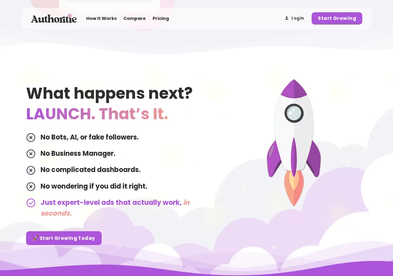 authoritie.io page section 6 — marketing psychology audit screenshot