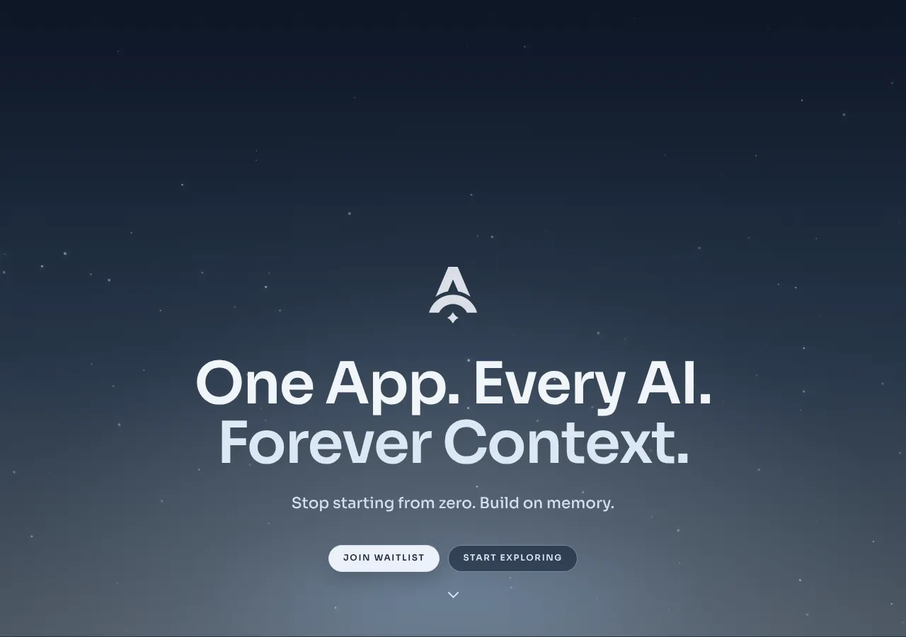 asterode.ai page section 1 — marketing psychology audit screenshot