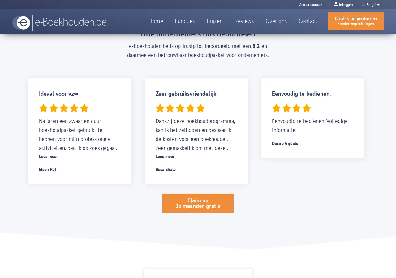 e-boekhouden.be page section 5 — marketing psychology audit screenshot