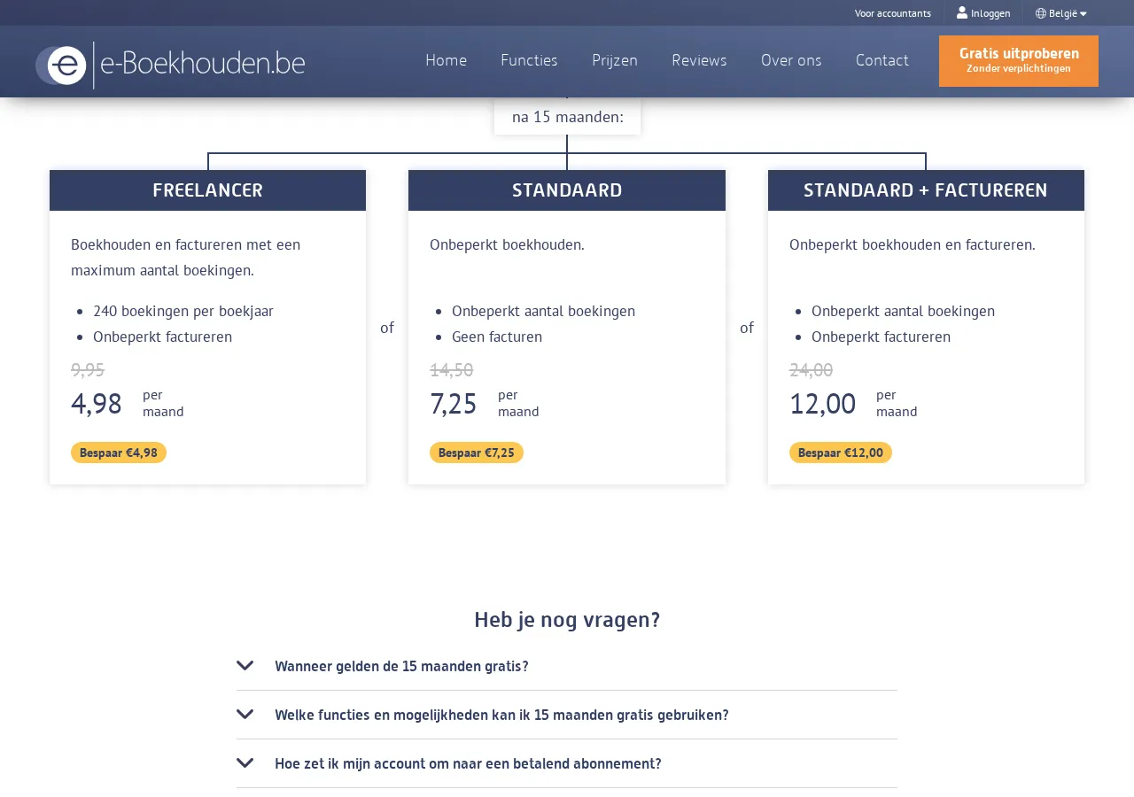 e-boekhouden.be page section 6 — marketing psychology audit screenshot