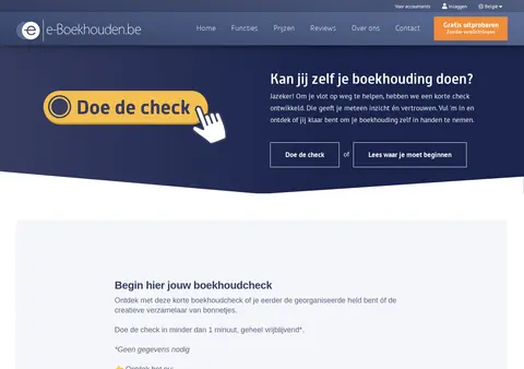 e-boekhouden.be — SaaS Landing Page