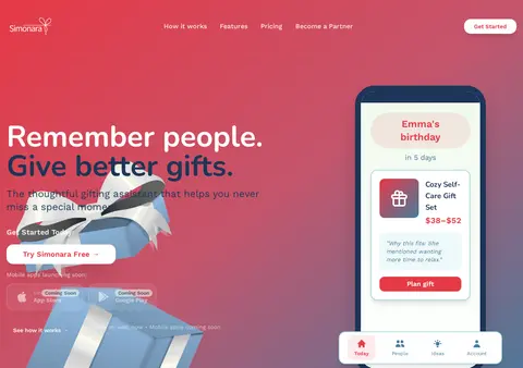 simonara.app — SaaS Landing Page