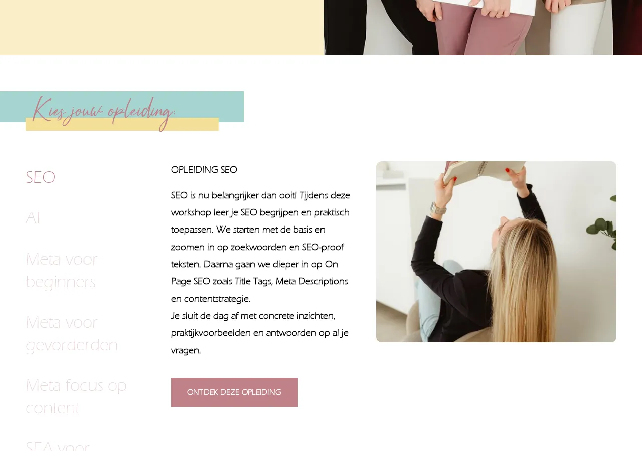 advertisedacademy.be page section 2 — marketing psychology audit screenshot